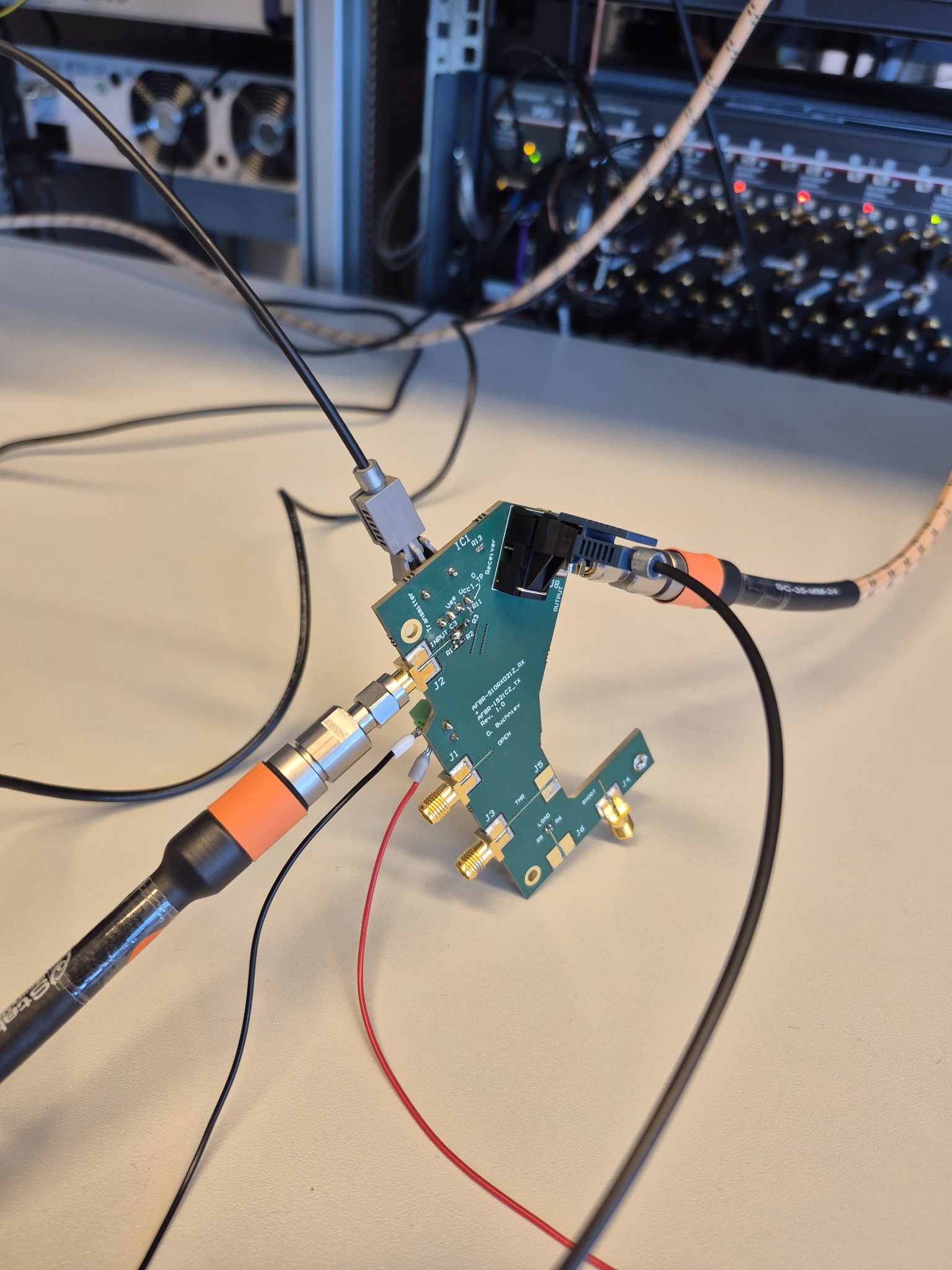 Optical board under test