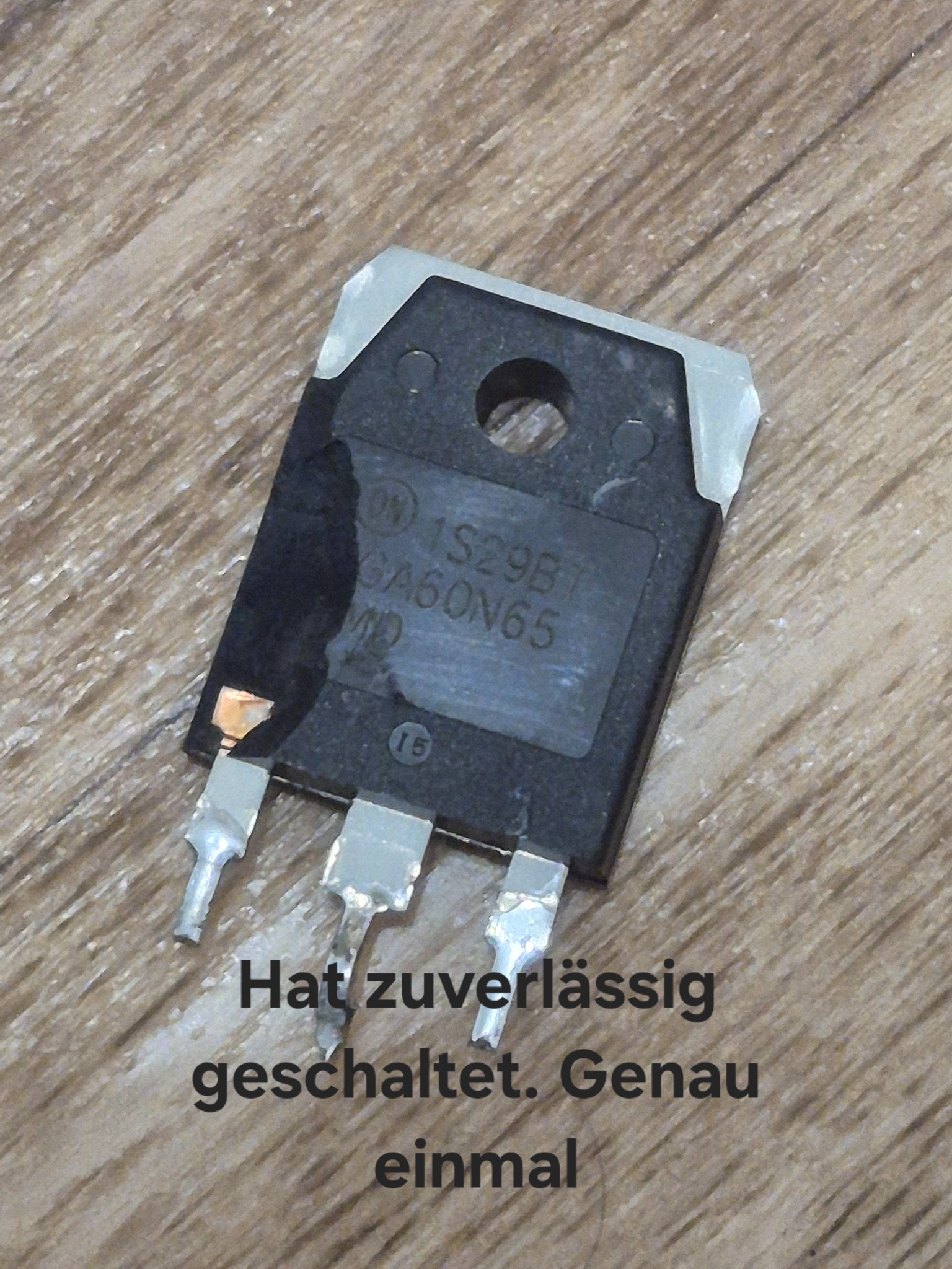 Failed IGBT during debugging